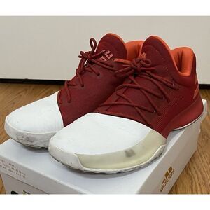 Adidas Harden Vol 1 Home Basketball Shoe Red White Boost James Harden size 5